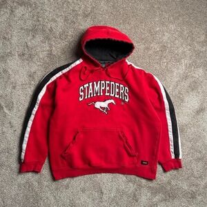 RED WAVES CALGARY STAMPEDERS PULLOVER HOODIE